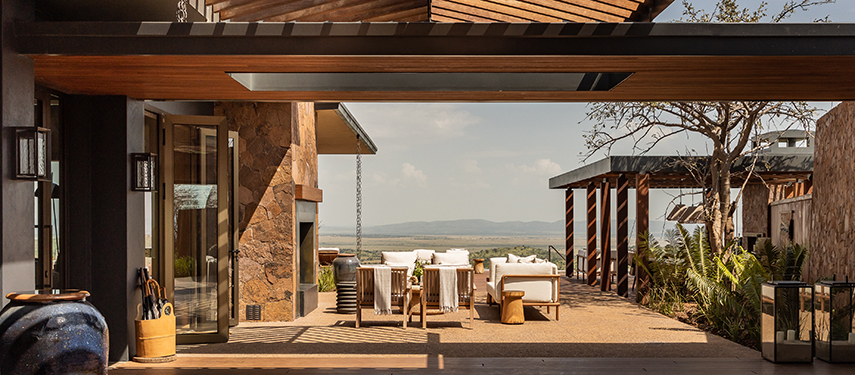 Luxury Tanzania safari lodge Singita Milele Entranceway
