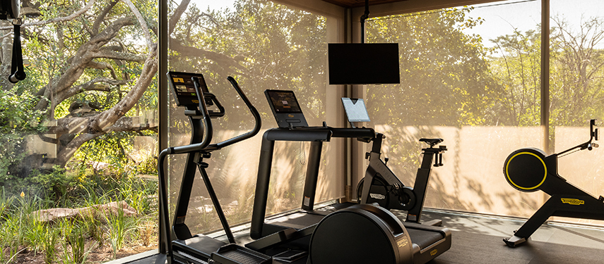 Singita Milele safari lodge gymnasium