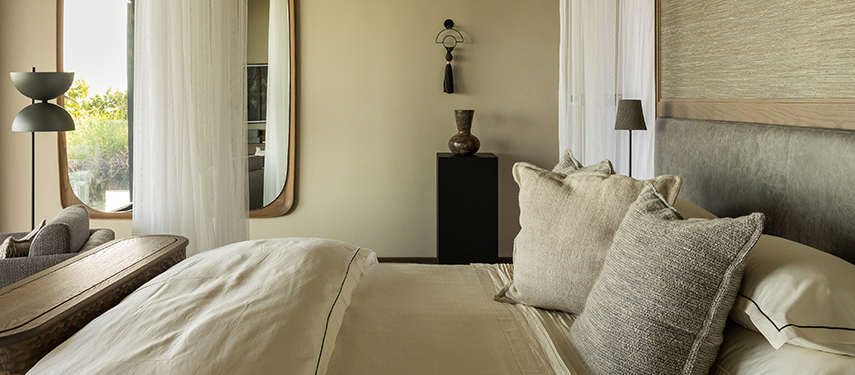 Luxurious suite at Singita Milele safari lodge