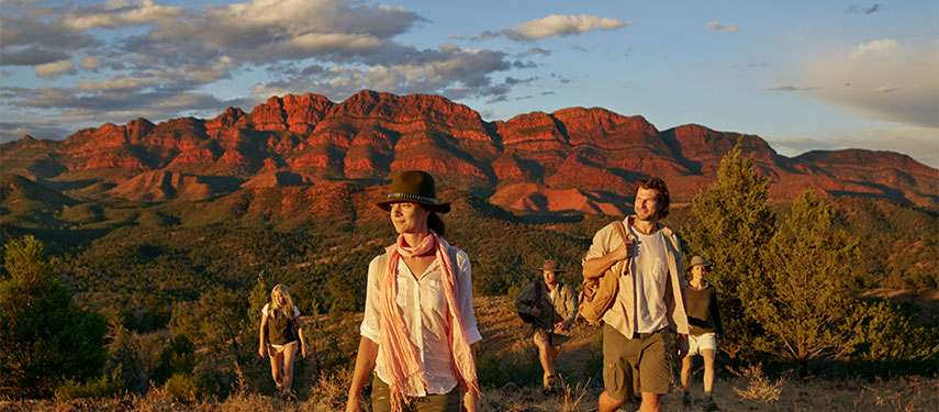 Walking at Arkaba Station in the Flinders Ranges