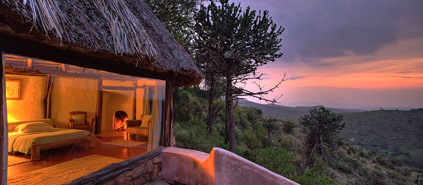 Views over Mount Kenya from Borana Lodge