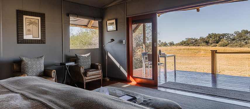 Family tent at Chitabe Lediba Camp