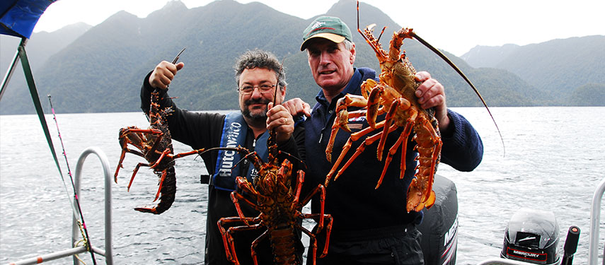 Lobster fishing with a local legend is one of many fun things to do in New Zealand