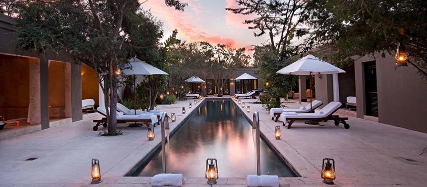 Luxury Resort Dusk Poolside Relaxation Jpg Masiya's Camp Kruger National Park