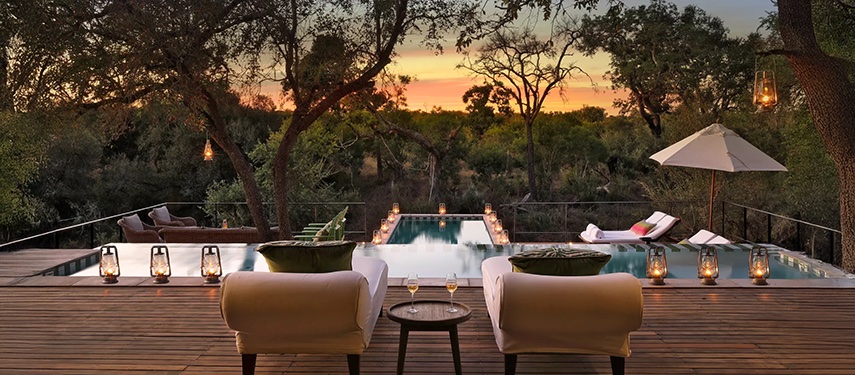 Luxury Safari Lodge Pool Deck Sunset View Jpg Masiya's Camp Kruger National Park