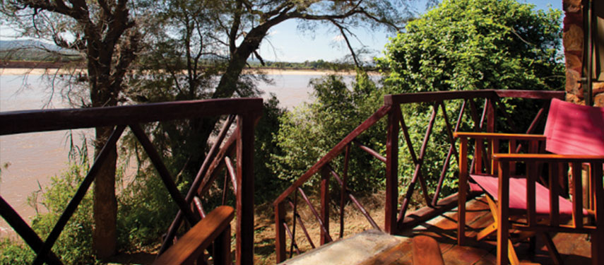 Look out for wildlife in the Mandrare River at Mandrare River Camp