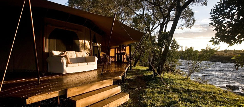 River views from Alex Walker's Ngare Serian Camp in the Masai Mara