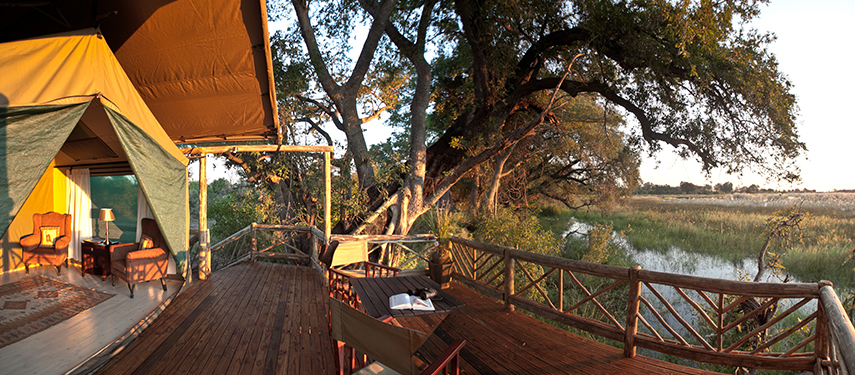 A true Okavango wilderness experience right from your tent at Pom Pom Camp