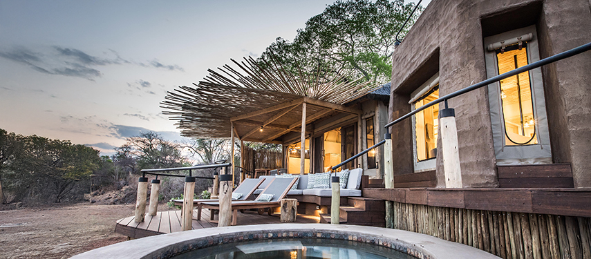 Luxury safari camp with plunge pool, South Luangwa, Zambia