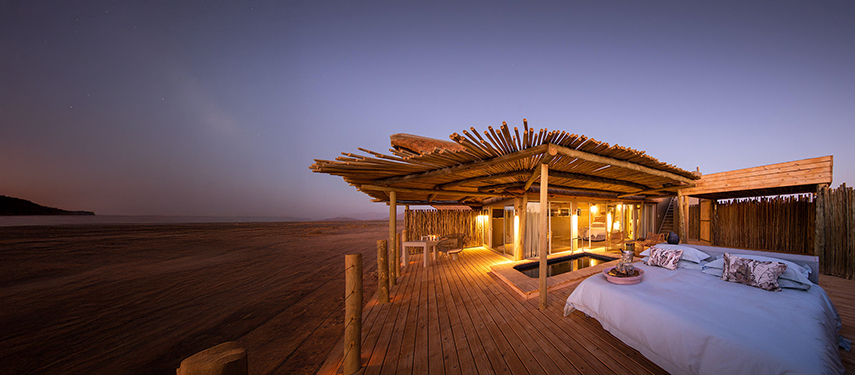 Little Kulala Camp in Sossusvlei, Namibia at night