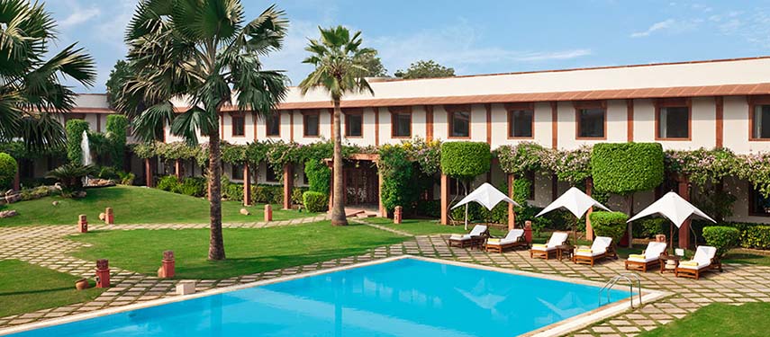 A great spot to wind down and relax aftersightseeing in Agra at the Trident Hotel