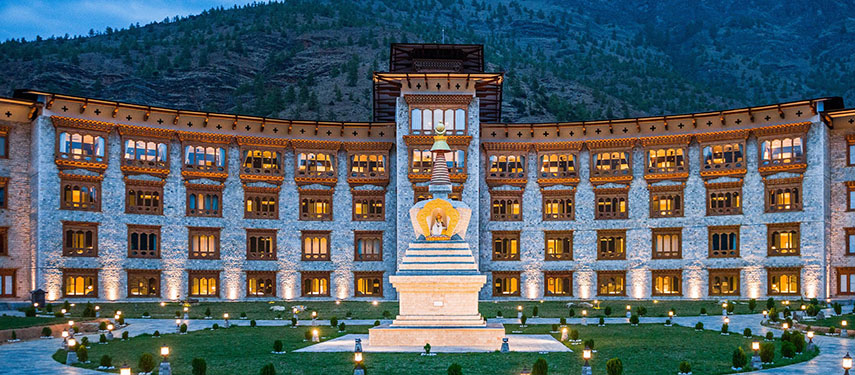 Take in panoramic views of the Eastern Himalayas from Le Meridien Paro
