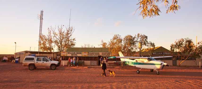 Classic Aussie Pub Crawl Flying Safari Australia visiting William Creek