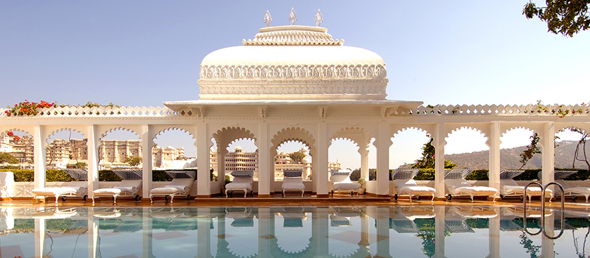 Like being a part of the James Bond filmset when staying at the Taj Lake Palace