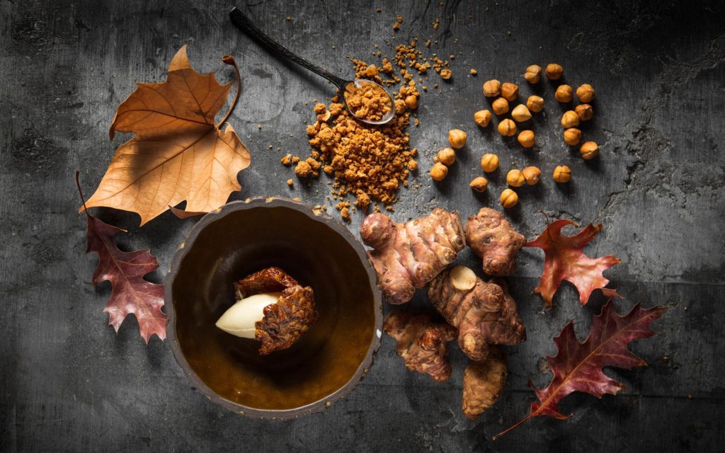 A spread of spices at Fyn Restaurant, Cape Town, South Africa
