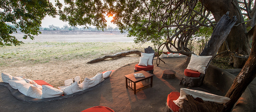 Peer out over the South Luangwa National Park at Tena Tena admiring buffalo and plains game