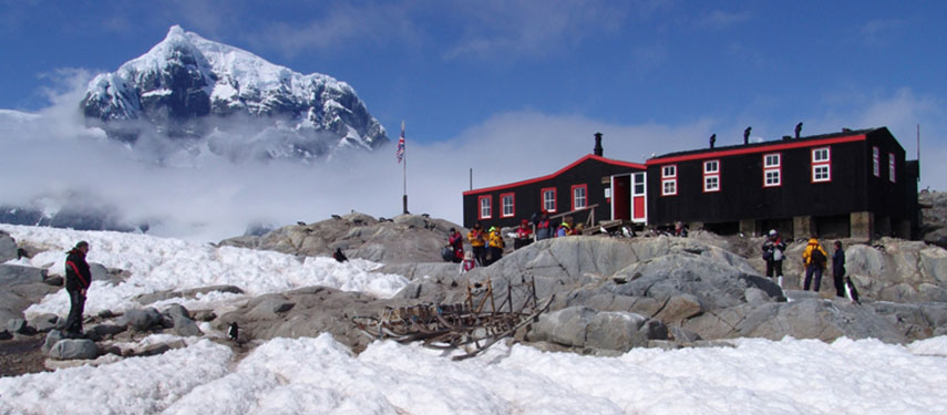 A remote research centre in Antarctica