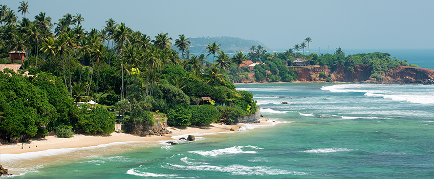 A stunning tropical coastline