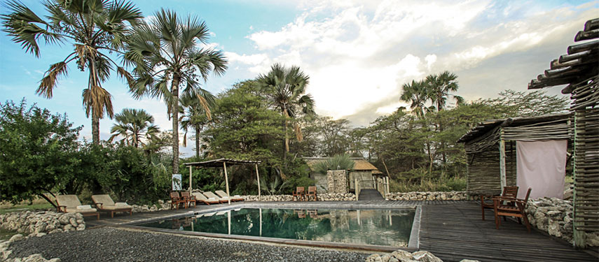 Escape the afternoon heat in the pool at Chem Chem