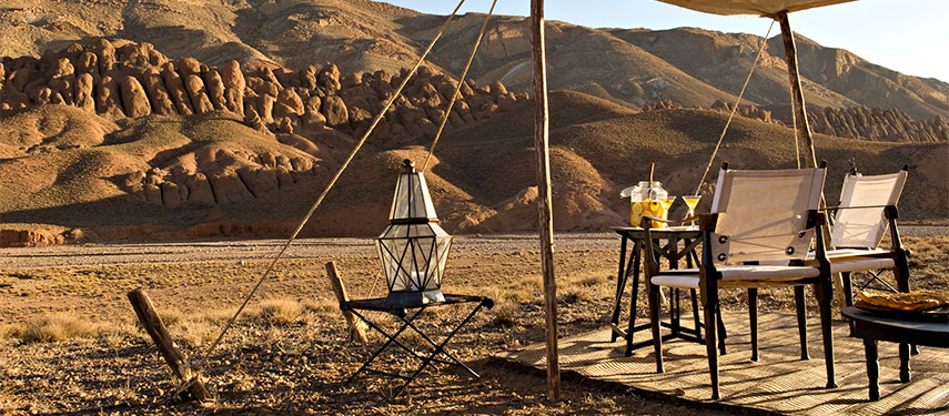 Overlook the dunes of Iriki at Dar Ahlam Desert Camp