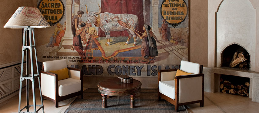 Dar Ahlam luxury hotel in Ouarzazate at the edge of the Moroccan desert