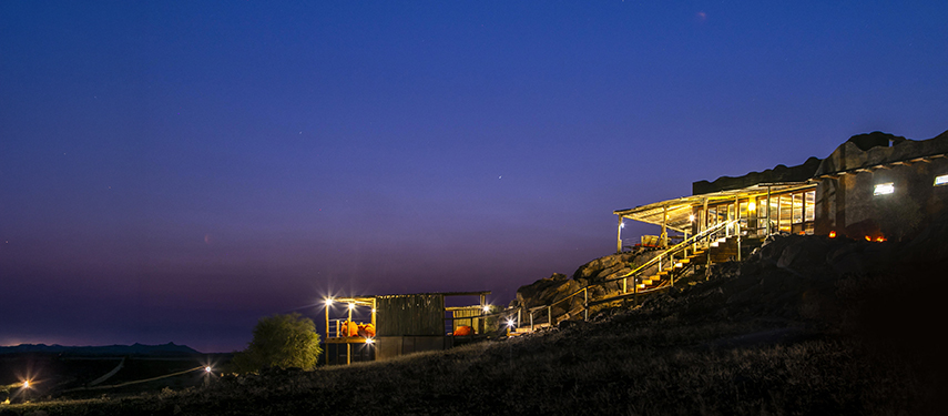 Doro Nawas Desert Lodge under Namibia's Night Sky