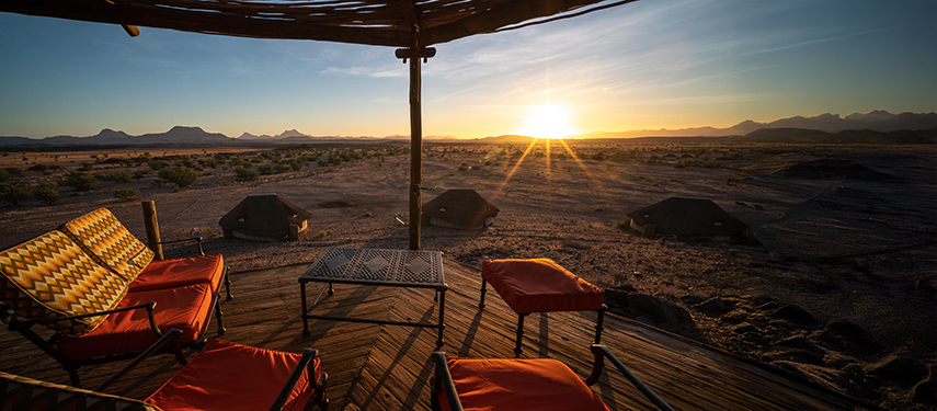 Desert Lodge Sunset Patio View African sunset