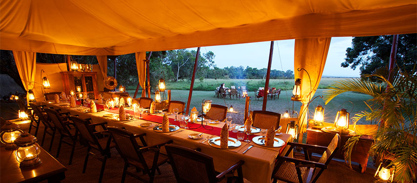 Ultimate dining experience at Elephant Pepper Camp, Masai Mara