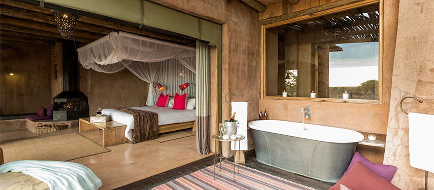 Luxury safari suites offered at Onguma The Fort Etosha National Park