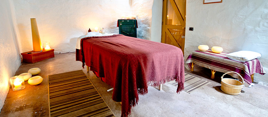 Cosy spa room at Explora Atacama Hotel.