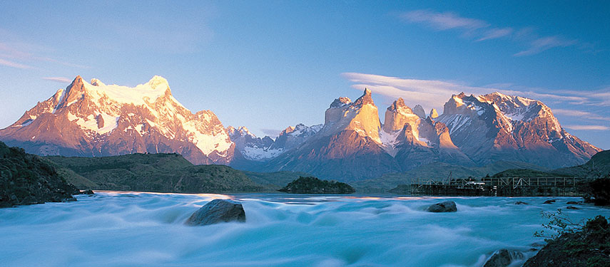 The spectacular vista of Torres del Paine
