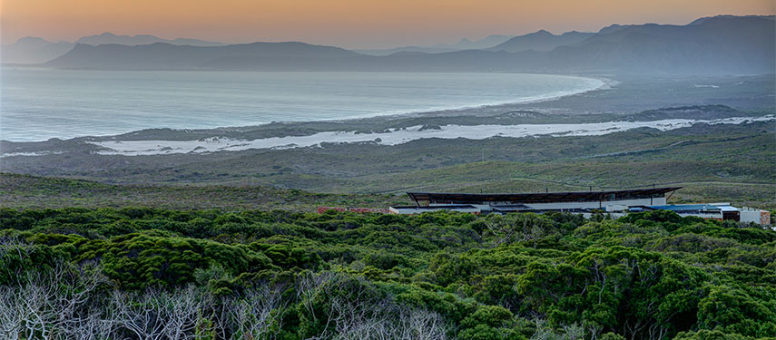 Grootbos Forest Lodge is surrounded by forest with the coast ahead and offers sweeping views