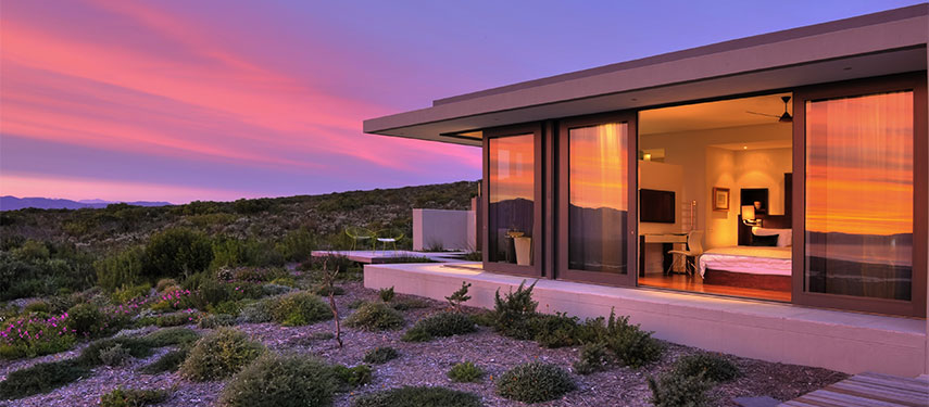 Modern and contemporary accommodation at Grootbos Villa