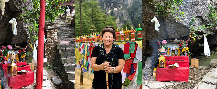 Sarah Hoyland, founder of Journeys for Women, in Bhutan