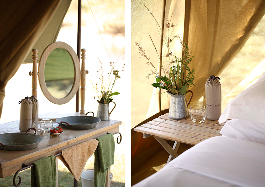 A luxurious tented suite on an African Riding Safari