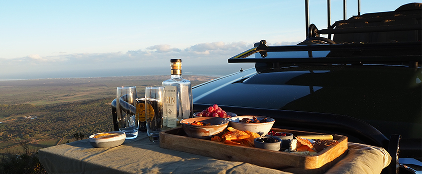 Sundowners on safari in South Africa