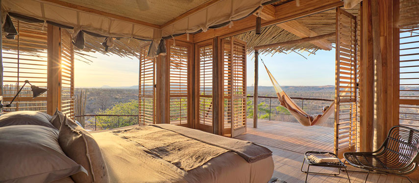 Lounge on a hammock with panoramic views of Ruaha National Park at Jabali Ridge