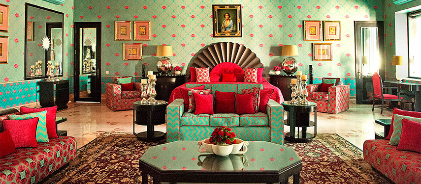 One of 13 luxurious rooms and suites, the Ramahal Palace is one of the oldest and most treasured palaces in Jaipur