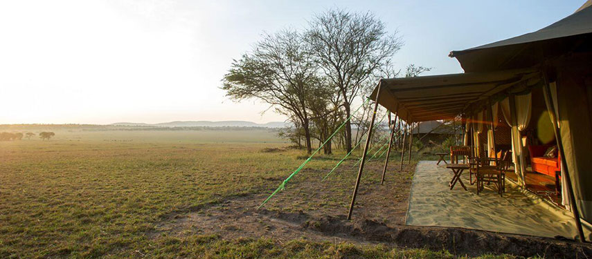 Stunning safari camp on the plains of the Serengeti