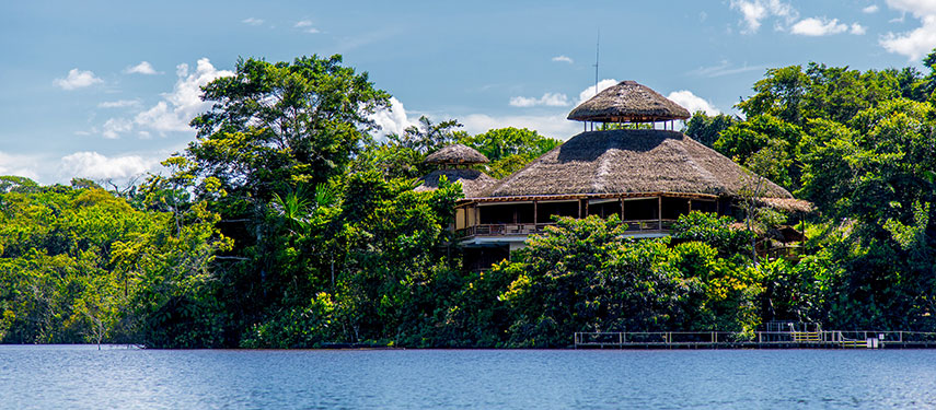 La Selva jungle lodge on the banks of the Napo River, Ecuador