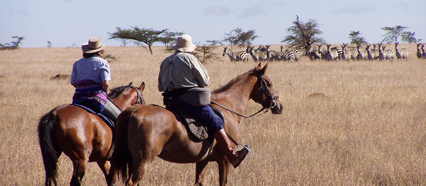 Enjoy riding about a private ranch in the Laikipia Plateau at Sosian Game Ranch