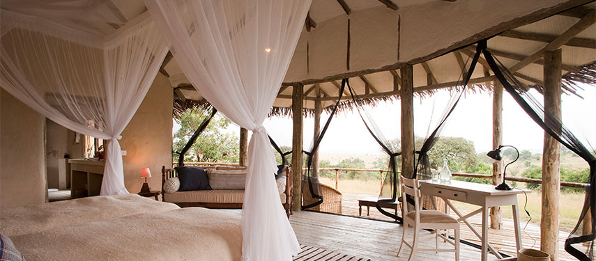 Safari chic tented camping at Lamai Serengeti Camp Tanzania