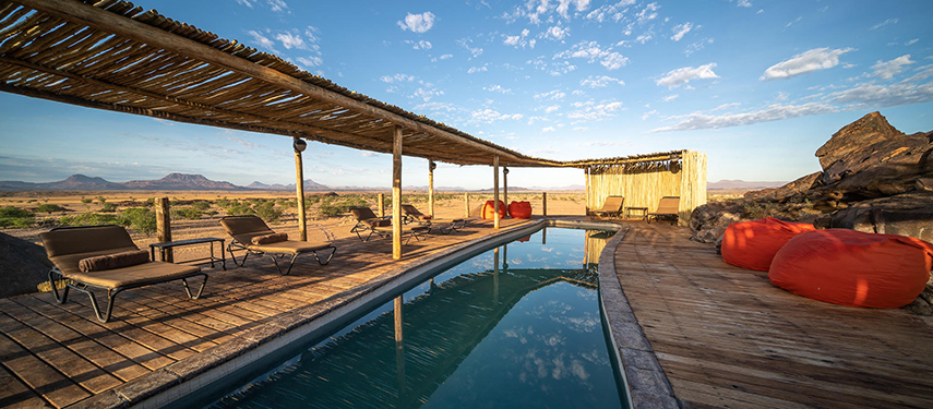 Luxury Desert Retreat Poolside Lounge Deck Mountain Views