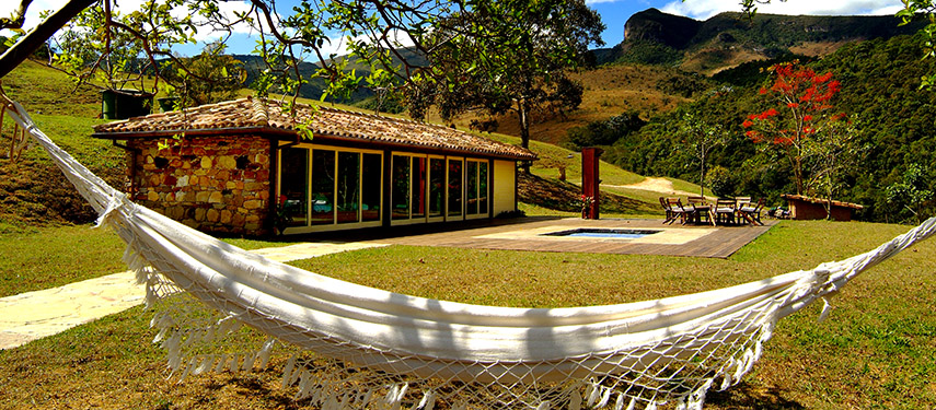 Reserva do Ibitipoca buildings are impressive with rustic features such as traditional wooden doors and portuguese tiles.
