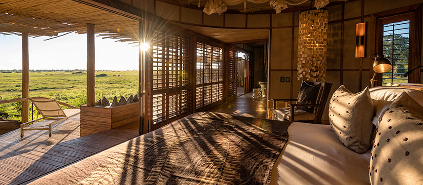 Find elegantly designed rooms and interiors at Mombo Camp Botswana