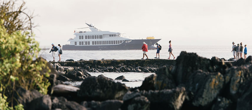 Man Overlooks The Raja Ampat Archipelao At Sunset