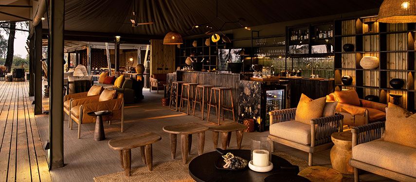 bar at North Island Okavango