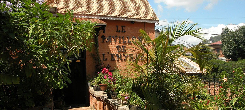 Garden charm in the guest house of Pavillion de L'Emyrne