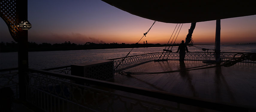 Sunset over the Nile River