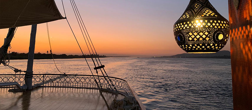 Sunset over the Nile River